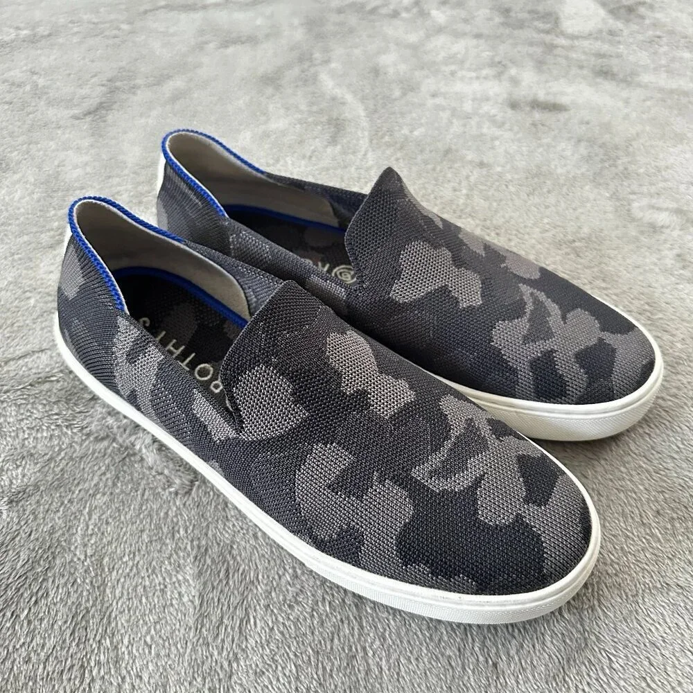 Rothy's The Original Slip On Camouflage Sneakers Shoes Women's 8.5